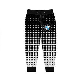 Детские брюки 3D с принтом BMW 2018 Black and White IV в Санкт-Петербурге, 100% полиэстер | манжеты по низу, эластичный пояс регулируется шнурком, по бокам два кармана без застежек, внутренняя часть кармана из мелкой сетки | bmw | автомобильные | бмв | машины