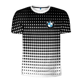 Мужская футболка 3D спортивная с принтом BMW 2018 Black and White IV в Санкт-Петербурге, 100% полиэстер с улучшенными характеристиками | приталенный силуэт, круглая горловина, широкие плечи, сужается к линии бедра | bmw | автомобильные | бмв | машины
