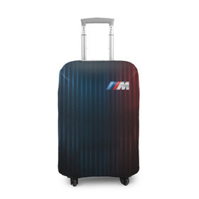 Чехол для чемодана 3D с принтом BMW M Abstract Design в Санкт-Петербурге, 86% полиэфир, 14% спандекс | двустороннее нанесение принта, прорези для ручек и колес | bmw | bmw motorsport | bmw performance | carbon | m | motorsport | performance | sport | бмв | карбон | моторспорт | спорт
