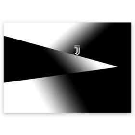 Поздравительная открытка с принтом Juventus 2018 Original #9 в Санкт-Петербурге, 100% бумага | плотность бумаги 280 г/м2, матовая, на обратной стороне линовка и место для марки
 | fc | juventus | спорт | спортивные | футбол | футбольный клуб | ювентус