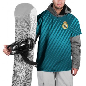 Накидка на куртку 3D с принтом Real Madrid 2018 Sportwear в Санкт-Петербурге, 100% полиэстер |  | Тематика изображения на принте: 