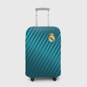 Чехол для чемодана 3D с принтом Real Madrid 2018 Sportwear в Санкт-Петербурге, 86% полиэфир, 14% спандекс | двустороннее нанесение принта, прорези для ручек и колес | 