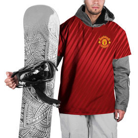 Накидка на куртку 3D с принтом Manchester United Sportwear в Санкт-Петербурге, 100% полиэстер |  | emirates | fc | manchester united | геометрия | манчестер юнайтед | спорт | футбол | футбольный клуб | эмблема