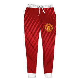 Женские брюки 3D с принтом Manchester United Sportwear в Санкт-Петербурге, полиэстер 100% | прямой крой, два кармана без застежек по бокам, с мягкой трикотажной резинкой на поясе и по низу штанин. В поясе для дополнительного комфорта — широкие завязки | emirates | fc | manchester united | геометрия | манчестер юнайтед | спорт | футбол | футбольный клуб | эмблема