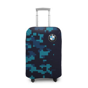 Чехол для чемодана 3D с принтом BMW Military Sport в Санкт-Петербурге, 86% полиэфир, 14% спандекс | двустороннее нанесение принта, прорези для ручек и колес | bmw | автомобильные | бмв | машины