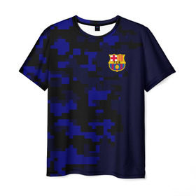Мужская футболка 3D с принтом FC Barca 2018 Military Sport в Санкт-Петербурге, 100% полиэфир | прямой крой, круглый вырез горловины, длина до линии бедер | fc | fc barcelona | fcb |   | барселона | спорт | спортивные | фк | футбол