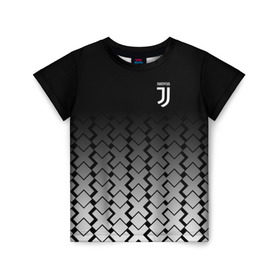 Детская футболка 3D с принтом Juventus 2018 X Sport в Санкт-Петербурге, 100% гипоаллергенный полиэфир | прямой крой, круглый вырез горловины, длина до линии бедер, чуть спущенное плечо, ткань немного тянется | fc | juventus | спорт | спортивные | фк | футбол | ювентус