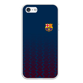 Чехол для iPhone 5/5S матовый с принтом FC Barca 2018 Creative uniform в Санкт-Петербурге, Силикон | Область печати: задняя сторона чехла, без боковых панелей | fc | fc barcelona | fcb | барселона | спорт | спортивные | фк | футбол