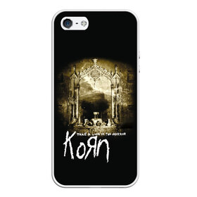 Чехол для iPhone 5/5S матовый с принтом Korn take a look in the mirror в Санкт-Петербурге, Силикон | Область печати: задняя сторона чехла, без боковых панелей | Тематика изображения на принте: korn | koяn | альтернативный | арвизу | гранж | группа | дэвис | зеркало | корн | коян | лузье | манки | метал | музыка | нюметал | панк | песни | рок | уэлч | филди | филипп | хэд | шаффер