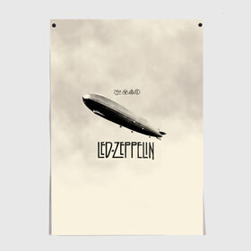 Постер с принтом Led Zeppelin в Санкт-Петербурге, 100% бумага
 | бумага, плотность 150 мг. Матовая, но за счет высокого коэффициента гладкости имеет небольшой блеск и дает на свету блики, но в отличии от глянцевой бумаги не покрыта лаком | led | led zeppelin | блюз | группа | джимми пейдж | джон генри бонэм | джон пол джонс | лед зепелен | лед зеппелин | метал | роберт плант | рок | тяжелый | фолк | хард | хардрок | хеви | хевиметал