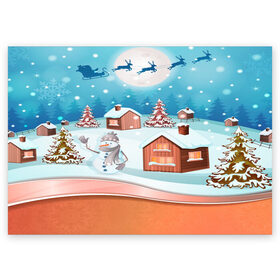 Поздравительная открытка с принтом Рождество в Санкт-Петербурге, 100% бумага | плотность бумаги 280 г/м2, матовая, на обратной стороне линовка и место для марки
 | christmas | new year | santa | дед мороз | елка | елочки | новогодний | новый год | рождество | сантаклаус | снег | снежинки