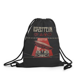 Рюкзак-мешок 3D с принтом Led Zeppelin в Санкт-Петербурге, 100% полиэстер | плотность ткани — 200 г/м2, размер — 35 х 45 см; лямки — толстые шнурки, застежка на шнуровке, без карманов и подкладки | led | led zeppelin | блюз | группа | джимми пейдж | джон генри бонэм | джон пол джонс | лед зепелен | лед зеппелин | метал | роберт плант | рок | тяжелый | фолк | хард | хардрок | хеви | хевиметал