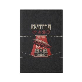 Обложка для паспорта матовая кожа с принтом Led Zeppelin в Санкт-Петербурге, натуральная матовая кожа | размер 19,3 х 13,7 см; прозрачные пластиковые крепления | led | led zeppelin | блюз | группа | джимми пейдж | джон генри бонэм | джон пол джонс | лед зепелен | лед зеппелин | метал | роберт плант | рок | тяжелый | фолк | хард | хардрок | хеви | хевиметал