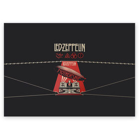 Поздравительная открытка с принтом Led Zeppelin в Санкт-Петербурге, 100% бумага | плотность бумаги 280 г/м2, матовая, на обратной стороне линовка и место для марки
 | Тематика изображения на принте: led | led zeppelin | блюз | группа | джимми пейдж | джон генри бонэм | джон пол джонс | лед зепелен | лед зеппелин | метал | роберт плант | рок | тяжелый | фолк | хард | хардрок | хеви | хевиметал