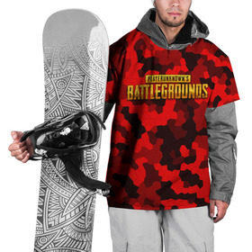 Накидка на куртку 3D с принтом PUBG Red Military в Санкт-Петербурге, 100% полиэстер |  | battle royal | playerunknowns battlegrounds | pubg | пабг | пубг