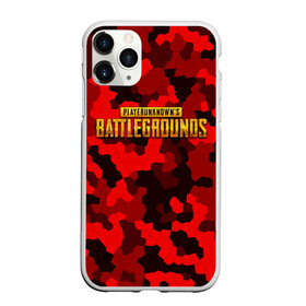 Чехол для iPhone 11 Pro матовый с принтом PUBG Red Military в Санкт-Петербурге, Силикон |  | Тематика изображения на принте: battle royal | playerunknowns battlegrounds | pubg | пабг | пубг