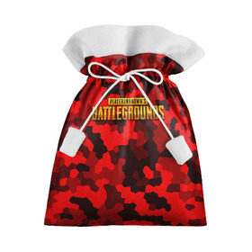 Подарочный 3D мешок с принтом PUBG Red Military в Санкт-Петербурге, 100% полиэстер | Размер: 29*39 см | Тематика изображения на принте: battle royal | playerunknowns battlegrounds | pubg | пабг | пубг