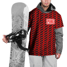 Накидка на куртку 3D с принтом PUBG Red Line в Санкт-Петербурге, 100% полиэстер |  | playerunknowns battlegrounds | pubg | шутеры