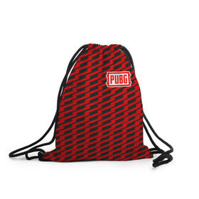 Рюкзак-мешок 3D с принтом PUBG Red Line в Санкт-Петербурге, 100% полиэстер | плотность ткани — 200 г/м2, размер — 35 х 45 см; лямки — толстые шнурки, застежка на шнуровке, без карманов и подкладки | playerunknowns battlegrounds | pubg | шутеры