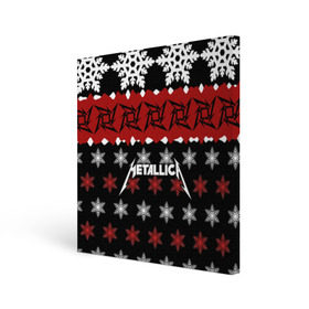 Холст квадратный с принтом Metallica в Санкт-Петербурге, 100% ПВХ |  | metallica | джеймс хэтфилд | кирк хэмметт | ларс ульрих | метал | металика | металлика | новогодний | новый год | роберт трухильо | рождество | рок | снежинки | трэш | трэшметал | хард | хардрок | хеви