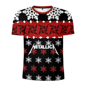 Мужская футболка 3D спортивная с принтом Metallica в Санкт-Петербурге, 100% полиэстер с улучшенными характеристиками | приталенный силуэт, круглая горловина, широкие плечи, сужается к линии бедра | metallica | джеймс хэтфилд | кирк хэмметт | ларс ульрих | метал | металика | металлика | новогодний | новый год | роберт трухильо | рождество | рок | снежинки | трэш | трэшметал | хард | хардрок | хеви