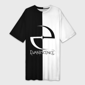 Платье-футболка 3D с принтом Evanescence в Санкт-Петербурге,  |  | evanescence | альтернативный | готик | группа | джен маджура | исчезновение | метал | ню | рок | тим маккорд | трой маклоухорн | уилл хант | хард | эванесенс | эми ли