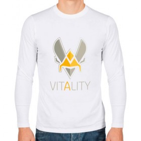 Мужской лонгслив хлопок с принтом VITALITY Team Esports в Санкт-Петербурге, 100% хлопок |  | Тематика изображения на принте: 6 | rainbow six | siege | битва | война | игра | киберспорт | оружие | осада | радуга | шутер