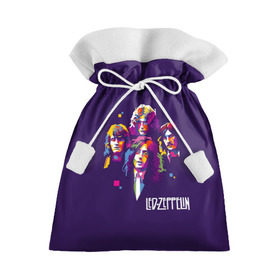 Подарочный 3D мешок с принтом Led Zeppelin в Санкт-Петербурге, 100% полиэстер | Размер: 29*39 см | led zeppelin | джимми пейдж | джон генри бонэм | джон пол джонс | лед зеппелин | роберт плант