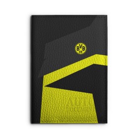 Обложка для автодокументов с принтом Borussia 2018 Geometry Sport в Санкт-Петербурге, натуральная кожа |  размер 19,9*13 см; внутри 4 больших “конверта” для документов и один маленький отдел — туда идеально встанут права | Тематика изображения на принте: fc |  borussia dortmund | боруссия | спорт | спортивные | фк | футбол | футбольный клуб