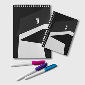 Блокнот с принтом Juventus 2018 Geometry Sport в Санкт-Петербурге, 100% бумага | 48 листов, плотность листов — 60 г/м2, плотность картонной обложки — 250 г/м2. Листы скреплены удобной пружинной спиралью. Цвет линий — светло-серый
 | fc | juventus | спорт | спортивные | фк | футбол | футбольный клуб | ювентус