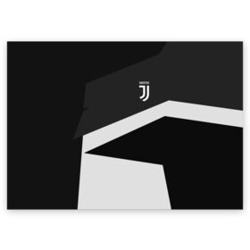 Поздравительная открытка с принтом Juventus 2018 Geometry Sport в Санкт-Петербурге, 100% бумага | плотность бумаги 280 г/м2, матовая, на обратной стороне линовка и место для марки
 | Тематика изображения на принте: fc | juventus | спорт | спортивные | фк | футбол | футбольный клуб | ювентус