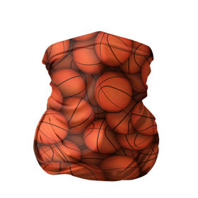 Бандана-труба 3D с принтом Баскетбольные мячи в Санкт-Петербурге, 100% полиэстер, ткань с особыми свойствами — Activecool | плотность 150‒180 г/м2; хорошо тянется, но сохраняет форму | Тематика изображения на принте: basketball | баскетбол | мяч | мячик | оранжевый | паттерн | спорт | текстура