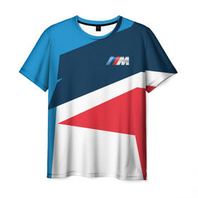 Мужская футболка 3D с принтом BMW 2018 M Sport в Санкт-Петербурге, 100% полиэфир | прямой крой, круглый вырез горловины, длина до линии бедер | bmw | автомобильные | бмв | машины