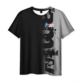 Мужская футболка 3D с принтом BMW 2018 M Black Grey в Санкт-Петербурге, 100% полиэфир | прямой крой, круглый вырез горловины, длина до линии бедер | Тематика изображения на принте: bmw | bmw motorsport | bmw performance | carbon | m | motorsport | performance | sport | бмв | карбон | моторспорт | спорт