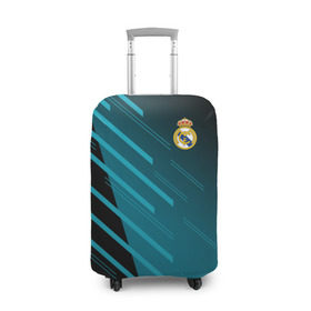 Чехол для чемодана 3D с принтом Real Madrid Creative uniform в Санкт-Петербурге, 86% полиэфир, 14% спандекс | двустороннее нанесение принта, прорези для ручек и колес | fc | real madrid | реал мадрид | спорт | спортивные | фк | футбол | футбольный клуб