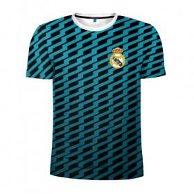 Мужская футболка 3D спортивная с принтом Real Madrid Creative uniform в Санкт-Петербурге, 100% полиэстер с улучшенными характеристиками | приталенный силуэт, круглая горловина, широкие плечи, сужается к линии бедра | Тематика изображения на принте: 