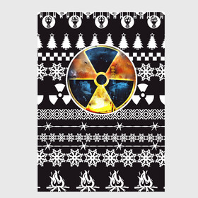Скетчбук с принтом S T A L K E R Ядерная Зима в Санкт-Петербурге, 100% бумага
 | 48 листов, плотность листов — 100 г/м2, плотность картонной обложки — 250 г/м2. Листы скреплены сверху удобной пружинной спиралью | stalker | зима | новогодние | новый год | радиация | сталкер | чернобыль