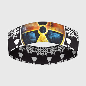 Повязка на голову 3D с принтом S.T.A.L.K.E.R ЯДЕРНАЯ ЗИМА | СТАЛКЕР в Санкт-Петербурге,  |  | stalker | зима | новогодние | новый год | радиация | сталкер | чернобыль