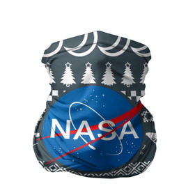 Бандана-труба 3D с принтом Свитер NASA в Санкт-Петербурге, 100% полиэстер, ткань с особыми свойствами — Activecool | плотность 150‒180 г/м2; хорошо тянется, но сохраняет форму | Тематика изображения на принте: nasa | космос | логотип | наса | ракета