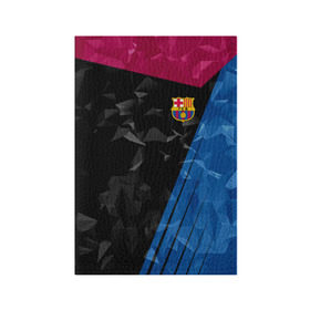 Обложка для паспорта матовая кожа с принтом FC Barca 2018 Creative uniform в Санкт-Петербурге, натуральная матовая кожа | размер 19,3 х 13,7 см; прозрачные пластиковые крепления | Тематика изображения на принте: fc | fc barcelona | fcb | барселона | спорт | спортивные | фк | футбол | футбольный клуб