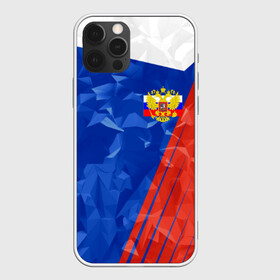 Чехол для iPhone 12 Pro с принтом RUSSIA - Tricolor Collection  в Санкт-Петербурге, силикон | область печати: задняя сторона чехла, без боковых панелей | russia | герб | россия | триколор | флаг