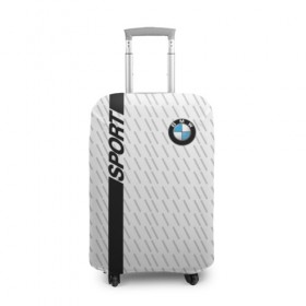 Чехол для чемодана 3D с принтом BMW 2018 White Sport в Санкт-Петербурге, 86% полиэфир, 14% спандекс | двустороннее нанесение принта, прорези для ручек и колес | Тематика изображения на принте: bmw | автомобильные | бмв | машины