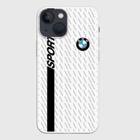 Чехол для iPhone 13 mini с принтом BMW 2018 White Sport в Санкт-Петербурге,  |  | bmw | автомобильные | бмв | машины