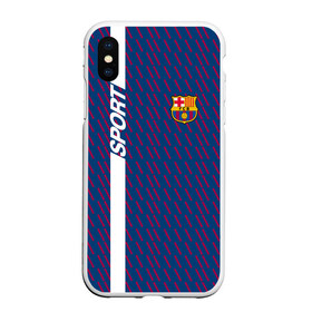 Чехол для iPhone XS Max матовый с принтом FC Barca 2018 Creative uniform в Санкт-Петербурге, Силикон | Область печати: задняя сторона чехла, без боковых панелей | fc | fc barcelona | fcb | барселона | спорт | спортивные | фк | футбол | футбольный клуб