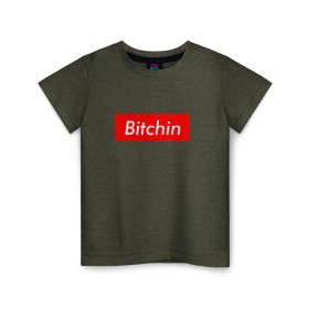Детская футболка хлопок с принтом Bitchin в Санкт-Петербурге, 100% хлопок | круглый вырез горловины, полуприлегающий силуэт, длина до линии бедер | stranger things | очень странные дела