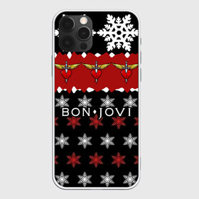 Чехол для iPhone 12 Pro Max с принтом Праздничный Bon Jovi в Санкт-Петербурге, Силикон |  | Тематика изображения на принте: bon | jovi | бон | группа | джови | новогодний | новый год | праздник | рождество | рок | снежинки