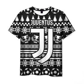Мужская футболка 3D с принтом Juventus 2018 Новогодний в Санкт-Петербурге, 100% полиэфир | прямой крой, круглый вырез горловины, длина до линии бедер | fc | juventus | спорт | спортивные | фк | футбол | футбольный клуб | ювентус