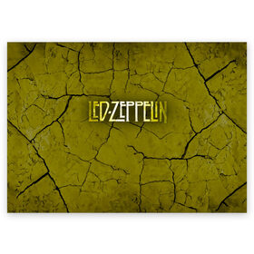 Поздравительная открытка с принтом Led Zeppelin в Санкт-Петербурге, 100% бумага | плотность бумаги 280 г/м2, матовая, на обратной стороне линовка и место для марки
 | Тематика изображения на принте: led zeppelin | группа | джимми пейдж | джон генри бонэм | джон пол джонс | лед зепелен | лед зеппелин | роберт плант | рок