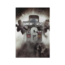 Обложка для паспорта матовая кожа с принтом Tom Clancy Rainbow Six Siege в Санкт-Петербурге, натуральная матовая кожа | размер 19,3 х 13,7 см; прозрачные пластиковые крепления | Тематика изображения на принте: 6 | rainbow six | siege | война | игра | оружие | осада | шутер