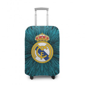 Чехол для чемодана 3D с принтом Real Madrid 2018 Abstract в Санкт-Петербурге, 86% полиэфир, 14% спандекс | двустороннее нанесение принта, прорези для ручек и колес | fc | real madrid | реал мадрид | спорт | спортивные | фк | футбол | футбольный клуб